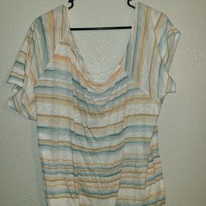 Torrid multicolor off the shoulder top